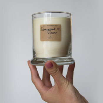 Grounding Grapefruit And Vetiver Scented Candle, 2 of 4