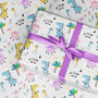 Dinosaur Wrapping Paper Roll Or Folded V3, thumbnail 1 of 2