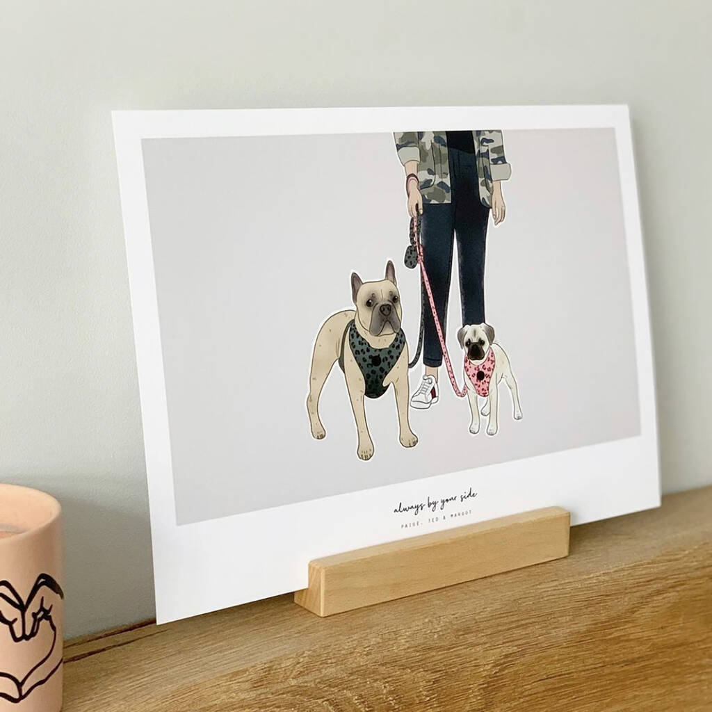 Bespoke 'Always By Your Side' Pet Print, 1 of 10