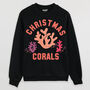 Christmas Corals Women's Christmas Jumper, thumbnail 4 of 4