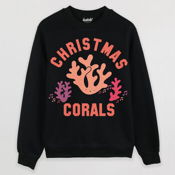 Christmas Corals Women's Christmas Jumper, 4 of 4