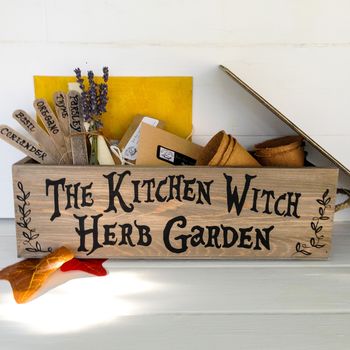 Personalised Kitchen Witch Herb Garden, 9 of 10