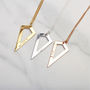 Personalised Geometric Pendant Necklace Gift For Her, thumbnail 3 of 7