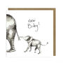 New Baby Card With Elephants 'Ava And Ayla', thumbnail 2 of 3