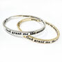Serenity Prayer Bangle, Sobriety Gift, thumbnail 3 of 8