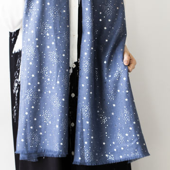 Personalised Silver Stars Constellations Scarf, 6 of 12