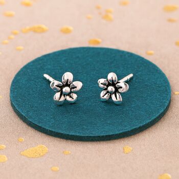 Sterling Silver Flower Petals Earrings, 2 of 7