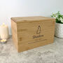 Personalised Bamboo Urn For Pet Cremation Ashes Dog/Cat Design, thumbnail 2 of 12