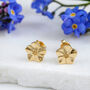 Forget Me Not Gold Vermeil Stud Earrings, thumbnail 1 of 9