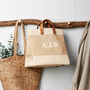 Personalised Monogram Studio Tote Natural Jute, thumbnail 2 of 2