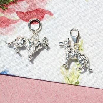 Alsatian Charm Sterling Silver, 2 of 11