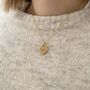 Personalised Yellow Gold Vermeil Heart Wedding Bouquet Charm, thumbnail 2 of 5