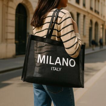 Mesh Milano Italy Tote Bag, 5 of 8