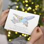Personalised Map Aeroplane Travel Christmas Card, thumbnail 1 of 3