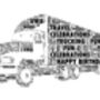 Lorry Or Truck Personalised Print, thumbnail 2 of 2
