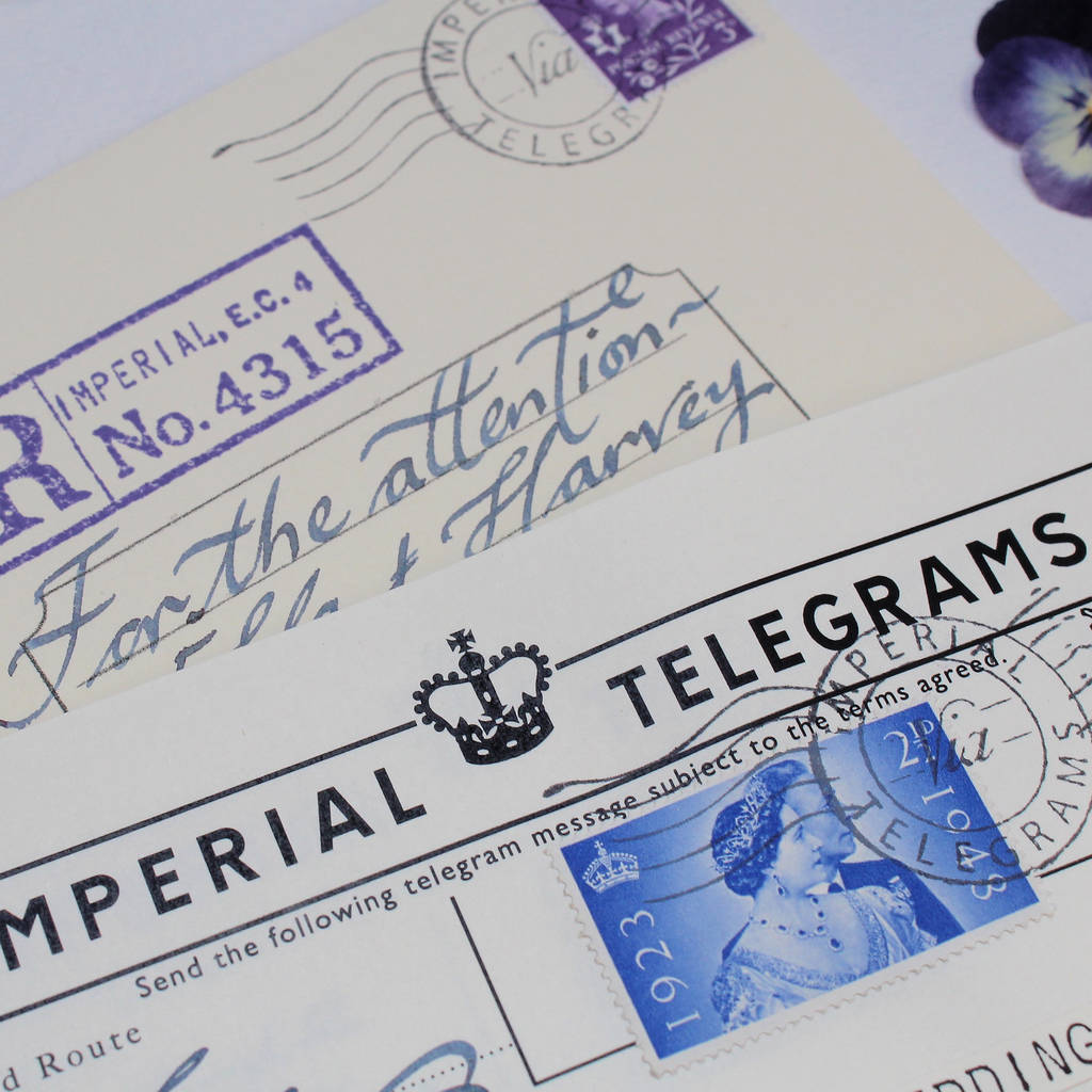 wedding or engagement congratulations telegram by imperial telegrams