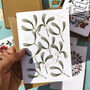Modern Botanical Christmas Card Set, thumbnail 6 of 7