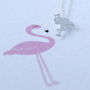 Flamingo Sterling Silver Necklace, thumbnail 5 of 11