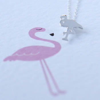 Flamingo Sterling Silver Necklace, 5 of 11