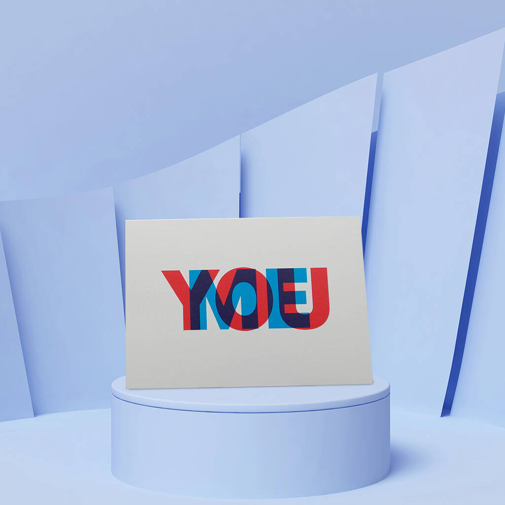 'You And Me' Greetings Card, 1 of 3