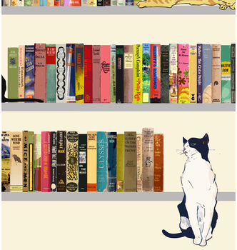 Cats And Books, Cat Lover Gift, 6 of 9