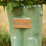 Personalised Large Green Garden Welly Boots Planter, thumbnail 4 of 9