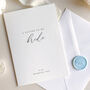 Luxury 'Letter To My Bride On My Wedding Day' Card, Elegant Calligraphy Design, thumbnail 3 of 6
