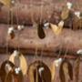 Mistletoe Garland With Antiqued Brass Leaves, thumbnail 4 of 5