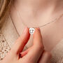 Footprint Sterling Silver Necklace, thumbnail 1 of 8