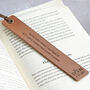 Third Anniversary Gift Leather Bookmark, thumbnail 1 of 7