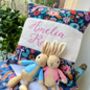 Blue Jungle Name Cushion, thumbnail 3 of 4