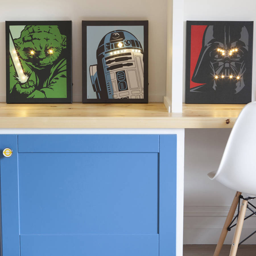 Star Wars 'pop Art' Light Up Canvas By The Letteroom