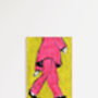 Pink Pyjama Illustrated Fashion Print, thumbnail 5 of 5