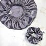 Satin Hair Bonnet Sleep Set With Scrunchie And Headband, thumbnail 5 of 11