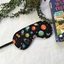 Planets And Galaxy Space Cotton Eye Mask, thumbnail 1 of 4