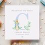 Welcome To The World Peter Rabbit Card *Pink + Blue Options, thumbnail 2 of 3