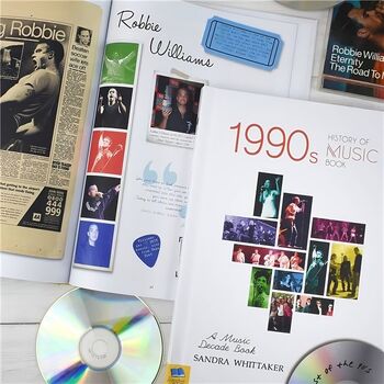 90's Music Decade Personalised Gift Music Lover Book, 5 of 9