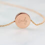 Engraved Rose Gold Tone Necklace In Botanical Gift Box, thumbnail 4 of 6