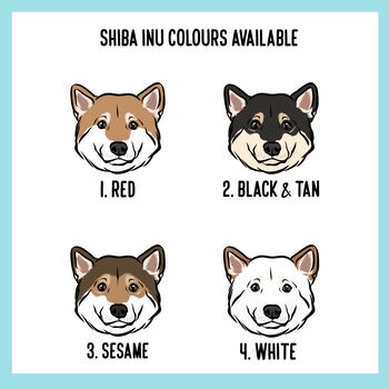 Personalised Shiba Inu Mouse Mat, 4 of 5