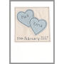 Personalised Love Hearts Wedding Anniversary Card, thumbnail 3 of 12