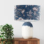 Blue And Grey Floral Lampshade, Lysandra Blue, thumbnail 1 of 6
