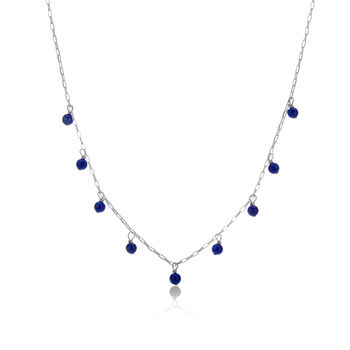 Lapis Lazuli September Birthstone Necklace, 2 of 7