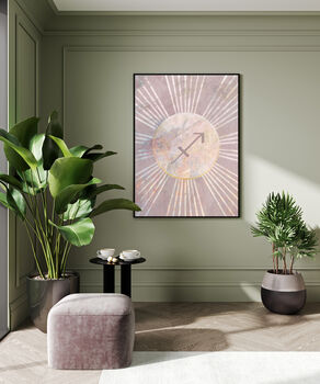 Custom Star Sign Birthday Zodiac Art Print, 6 of 9