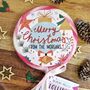 Personalised Family Merry Christmas Bauble Lollipop, thumbnail 1 of 3