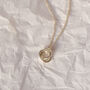 Silver Mini Russian Circle Ring Necklace, thumbnail 4 of 5