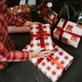 Christmas Red Gingham Luxury Wrapping Paper, thumbnail 1 of 6
