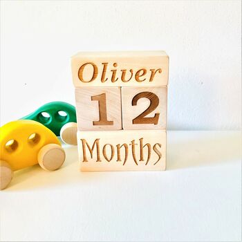 Wooden Baby Age Blocks, 4 of 8