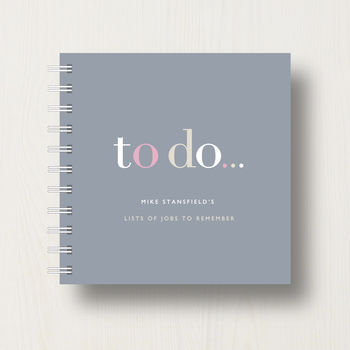 Personalised 'To Do' Lists Small Notebook, 9 of 10