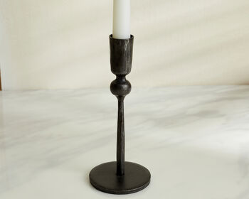 Aruma Iron Black Candle Holder, 3 of 3