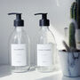 Clear Glass Bottle With Personalised Minimalist Label, thumbnail 4 of 6